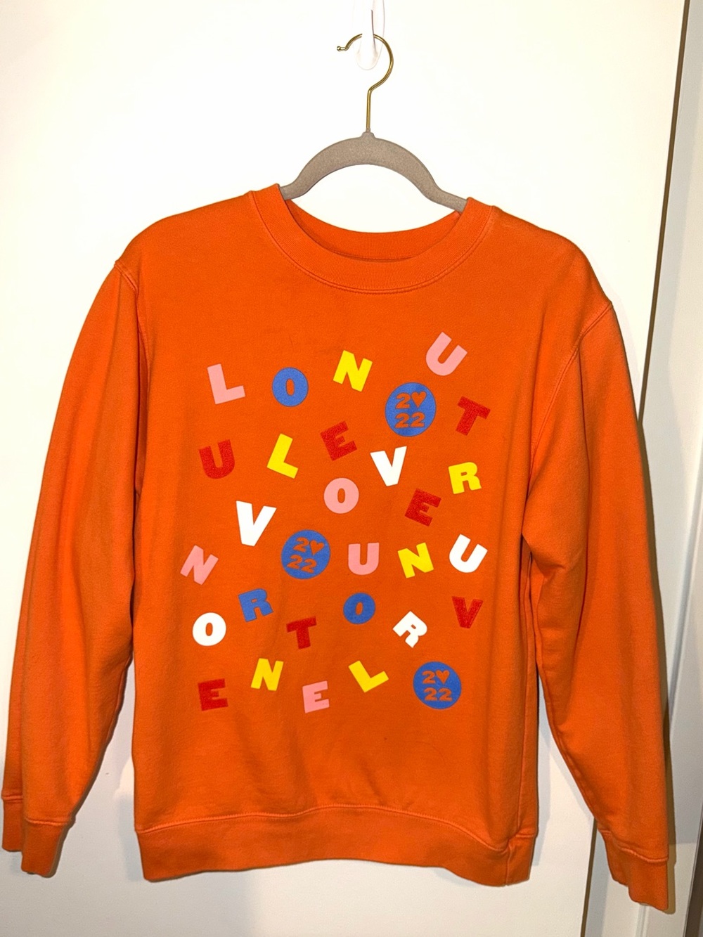 Harry Styles Love On Tour Orange Graphic Crewneck Sweatshirt